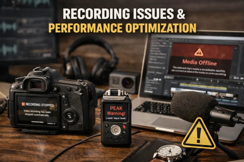 Recording Issues & Performance Optimization