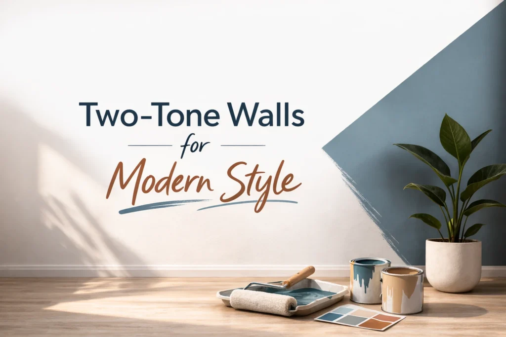 Two-Tone Walls for Modern Style